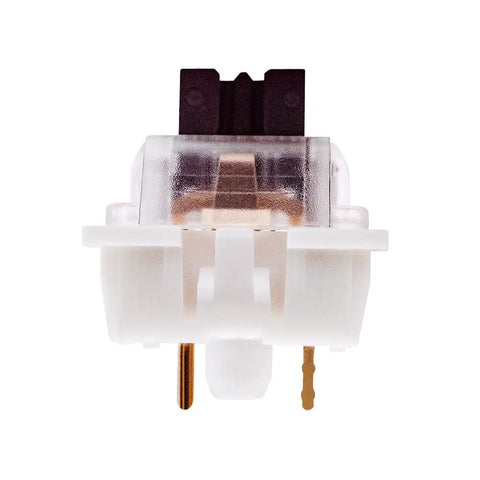Brown Switch Upgrade Pack For Mechanical Keyboards: 3 Pin Tactile RGB Dustproof Switches, Swap Friendly, Compatible With Cherry MX And Gateron Browns, Fits Redragon And Other MX Style Boards, Pack Of 72, close-up