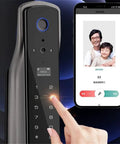 Next Level Smart Indoor Door Lock With Zero Fuss App Remote Control Reliable Fingerprint Scanner with touchscreen interface