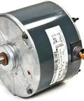 Beefed-Up 1/4 HP 230V Condenser Fan Motor for HVAC Condensers, Fits HC39GE236A, 1100 RPM, GE Bryant Payne, side view of motor