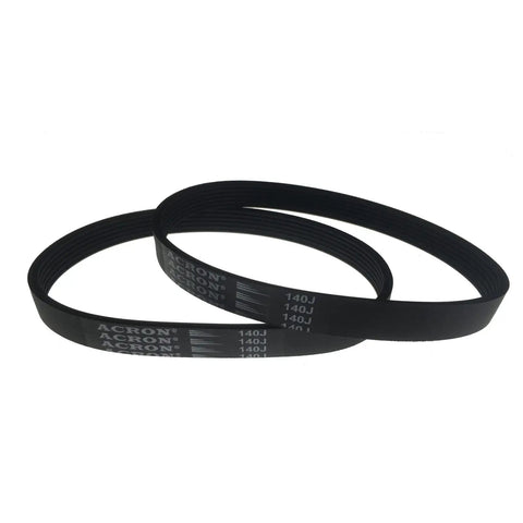 Set of two Heavy Duty Planer Drive Belt 140J6 Legit Replacement For Delta And WEN Woodworking Machines Poly V Rubber Strap.