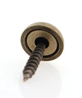 No Sweat Install 16 Piece Pure Copper Decorative Screw Set With 15 Millimeter Self Tapping Screws And Washers close-up of decorative copper screw.