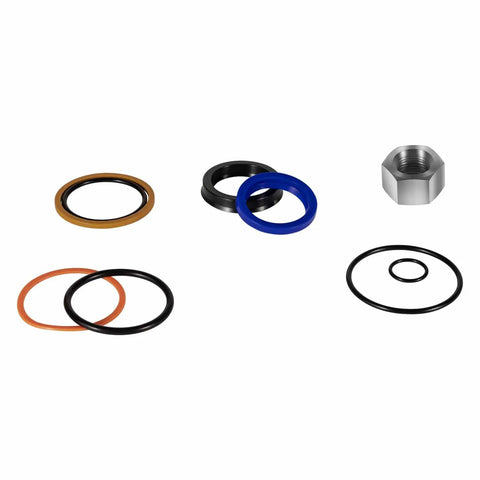 Skid Steer Lift Hydraulic Cylinder Seal Kit 2 Inch Bore Rebuild Kit Fits 444 500 520 530 533 540 542B 543 600 610 620 630 642 642B 643 700 720 721 722 730 731 732 741 742 742B 743 743B 743DS 751 753 Heavy Duty And More Replaces OEM 7137769