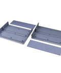 Rock Solid Abs Plastic Junction Box For Electrical Work Tough Gray 10 04 By 7 48 By 3 15 Inch Enclosure Case with lid panels shown.