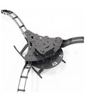 Three Axis Drone Frame For Y6 And F450 Tri Copter Stability Boost, Beefed Up Durable Build For Stable Flight With Versatile Mounting And Lightweight Aluminum Construction, Ready For Custom Tri Copter Setups. black aluminum tri-copter frame