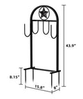Upgraded Garden Hose Holder With Four Point Stable Base Freestanding Heavy Duty Hose Reel For Outdoor Yards And Lawns