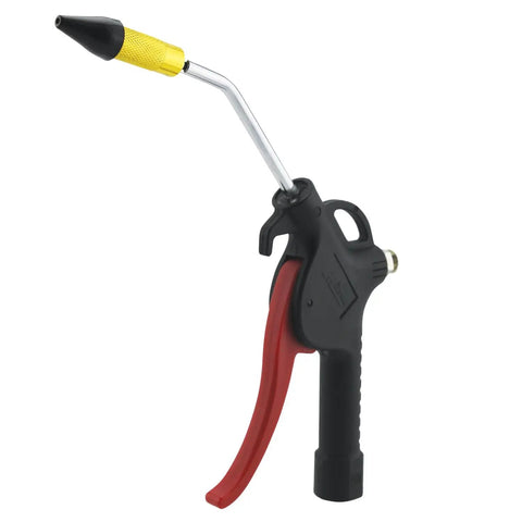 Pistol Grip Blow Gun Kit With Safety Tip Nozzle And Kwik-Change Universal Tip System 90 Max PSI ergonomic handle and nozzle view