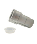 Hydraulic quick-connect coupler, carbon steel, knurled nut, 1'' NPT thread, with dust cap
