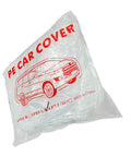 Package of Clear Disposable Car Cover Keepin It Dry Fits Any Car Up To 12.4 Ft By 21.6 Ft With Elastic Hems 3 Pack