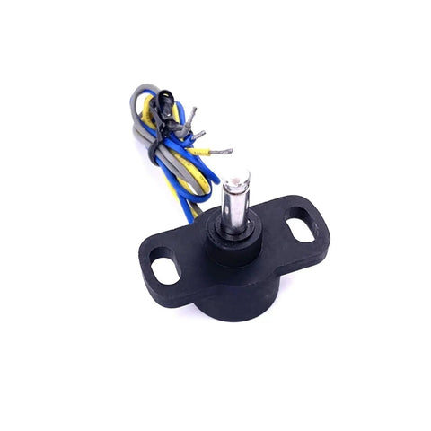 Angular Displacement Sensor WDA-D22-A Absolute Encoder for Precise Angle Measurement, No-Contact Magnetic Angle Sensor With High Resolution, Low Drift, black flange mount with wires