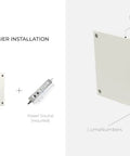 7-Inch Led Backlit Address Number For House Outdoor Sign, easy-to-spot, waterproof stainless steel, 6000K bright white light, 12V powered, bronze finish, number 1 with mounting plate illustration