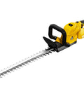 52cm Cordless Hedge Trimmer with Rotatable Handle and Brushless Motor, 20V Battery Powered Electric Trimming Tool, Yellow Design