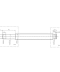 Get This High Performance 25Mm Ballscrew Kit For Your CNC Build With SFU2510 Thread Pitch C7 Grade Precision And All The Must Have Couplers For A Smooth Operation That Truly Rocks It Out. CNC ballscrew shaft drawing with BK20 and BF20 ends