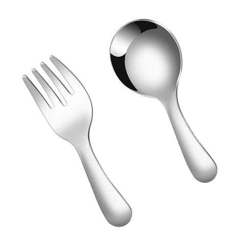 Two Piece Portable Camping Cutlery Set With Stainless Steel Spoon And Fork For Outdoor Hiking And Cooking On The Go, Lightweight, Durable