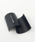 Bike Handlebar Shim And Stem Reducer Bore Adapter 31.8mm To 35mm Aluminum Alloy Black Ultra Lightweight 60mm Length 20g visible on white