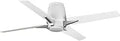 Lindale Collection 52 Inch Four Blade Satin White Ceiling Fan With Smooth Airflow Whisper Quiet Motor Modern Minimalist Look Perfect For Room Ready Vibes In Living Rooms And Bedrooms All Year Round Comfort