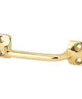 Bar Window Lift 026MB3 1 By 4 Inch Base With 1.0625 Inch Projection, brass hardware for windows or drawers, front view