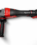 Pro-Level Brushless Cordless Angle Grinder With Paddle Switch 4-1/2 Or 6 Inch Disc Compatible 18-Volt Lithium Battery Tool Only side view with ergonomic grip.