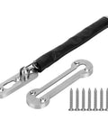 Heavy Duty Stainless Steel Door Chain Lock With Anti Theft Slide Bolt For Apartment Security And Hassle Free Mounting Rock Solid Build components and installation screws.