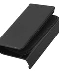 Close-up of a Four Pack Black Metal Glass Door Clip for four to six millimeter glass or acrylic window display doors.