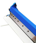 24 Inch Pan And Box Brake For Metalworking Bends Up To 20 Gauge Mild Steel 1 Millimeter With Removable Fingers, side view