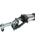 Heavy Duty Pneumatic Clamp With Quick Toggle Action For Precise Workpiece Holding And Fast Setup Pro Grade Build 499.4 Lbs Max Force GH-12132-A Durable Hot Rolled SPHC Steel Clamp Tool For Metalworking And Assembly, side view