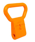 Orange Adjustable Dumbbell Handle Grip for travel and home gym, converts to kettlebell, PP material for bodybuilding and weightlifting