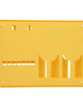 Wall Mounted Lockout Tagout Station Kit For The Shop Floor DeformationProof Heavy Duty PC Safety Supply Bright Yellow Boss Level Safety Visibility Open Design 15.2 X 11.4 Inch Enhanced Security For Energy Control Programs wall-mounted polycarbonate holder