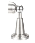 Heavy Duty Stainless Steel Hydraulic Door Stop With Magnetic Catch prevents slams, features a sleek silver finish and a secure base.