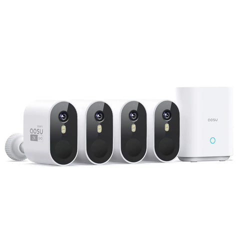 2K Add-On Camera For WirelessCam And SolarCam, Works With aosuBase, Connects Up To Four Cameras Per Base, Night Vision.