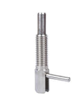 No Sweat Heavy Duty Hand Retractable Plunger Pin With Long Stroke And Rock Solid Locking Mechanism For Precise Indexing M6 M8 M10 M12 M16 Sizes, stainless steel construction.