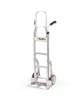 Dual Handle Stair Climbing Hand Truck With 500 Pound Capacity Aluminum Dolly For Heavy Appliances And Furniture 8 Inch Wheels
