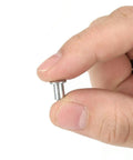 100 Pack Premium Tungsten Steel Tire Stud Screws Anti Slip Traction Nails held between fingers for car, motorbike, ATV use.