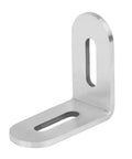 Two By Two By Fifteen Sixteenths Inch Stainless Steel Slotted L Angle Bracket Corner Brace For Wood Furniture One Eighth Inch Thick