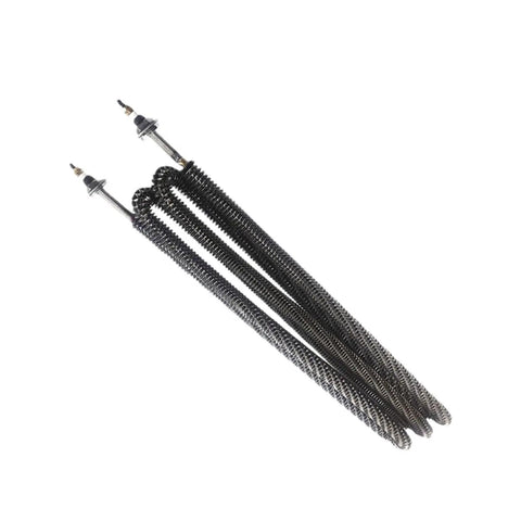 Top Shelf Effortless Finned Tubular Heater 4000W 220V Rust Resistant Stainless Steel spiral coil detail.