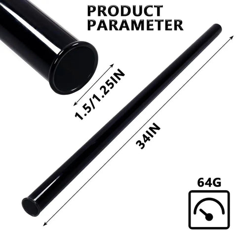 14 Pack Golf Bag Tubes With Two Inner Diameters 1.5 Inch And 1.25 Inch For Club Protection, 34 Inch Length Displayed, Black Plastic