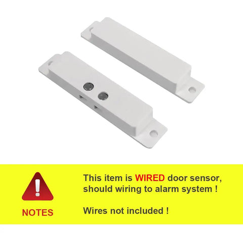 Four Pack NC Wired Door Alarm Magnetic Contact Sensor With Double Sided Tape For Easy Install Normally Closed Security Sensor