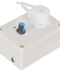 Peristaltic Liquid Dosing Pump For Lab And Aquarium Use 110 To 240 Volts, 50 And 60 Hz, 4 Watts, shown with adjustable knob
