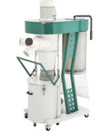 Heavy Duty 2 Hp Portable Cyclone Dust Collector Green Shop Beast That Sucks Up Sawdust Effortlessly And Keeps Your Workshop Spotless Every Single Day, top view showing motor and filtration system.