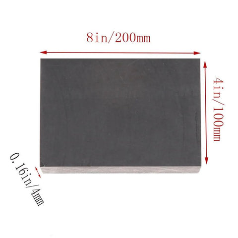 Premium 99.9 Percent Purity Graphite Blocks And Plates For EDM Milling Electrodes 8 By 4 Inches With 0.12 To 0.4 Inch Thickness Range
