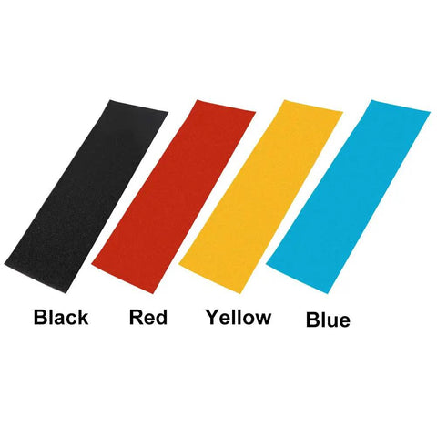 Perforated PVC Grip Tape For Skateboards And Scooters 9x33 Self Adhesive Waterproof Bubble Free Anti Slip Deck Tape in Black, Red, Yellow, Blue
