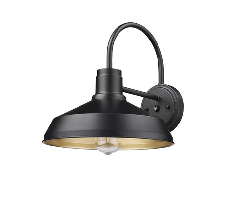 Dusk To Dawn Gooseneck Barn Lights Outdoor Wall Sconce Set Black Anti Rust Exterior Lighting For Farmhouse Porch Or Garden 2 Pack With Sensor For Any Weather Ready
