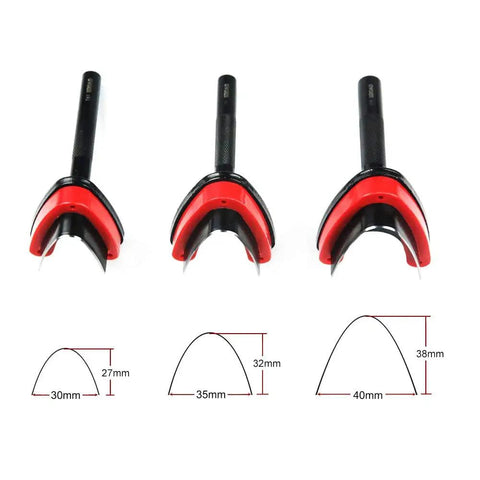 Pro Grade Belt End Cutter Punch Set V Type Leather Tool Kit For Belt Straps Three Size Options S M L DIY Leather Craft Punches