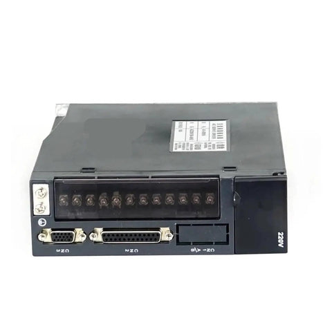 Front view of NOVKMJVZ 90ST-M03520 servo motor driver kit with terminal block and two DB-25 connectors, 220V label