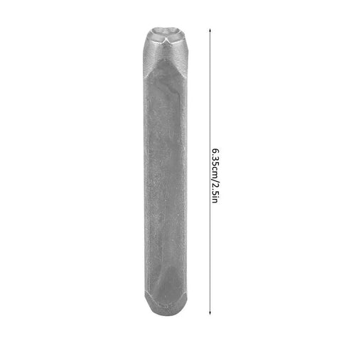Metal Stamping Tools Set Steel Stamp 0.24 Inch Punch showing heart design tip and 2.5 inch length detail