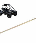 Beefy 40 Inch 23T Rear Live Axle Heavy Duty Steel Alloy With High Hardness For Go Karts ATVs Off Road Vehicles Four Wheelers Drift Trikes Durable Performance Upgrade, displayed alongside a black go-kart.