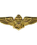 Wing US Navy US Marine Corps Aviator Patch Small 1 3 8 Inch Embroidered Wing Patch high detail collectible on white background