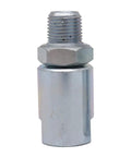 LockNLube LNL231 inline grease hose swivel with 1/8 in NPT male thread; chrome metal body.