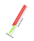 Watermelon Cutter With Sleeve Long Serrated Knife for melon cutting bread and veggie, 17.10in red blade and 4.5cm green handle