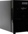 Six Bottle Wine Fridge With UV Protective Glass Door And Soft Interior Lighting Freestanding Beverage Cooler
