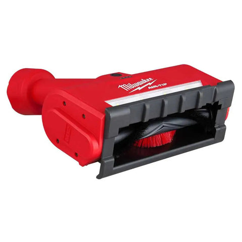 M12 Air Tip Utility Nozzle Gonna Handle Any Mess Without Raising Hell Silver Hand Vac Attachment red and black vacuum nozzle with brush.
